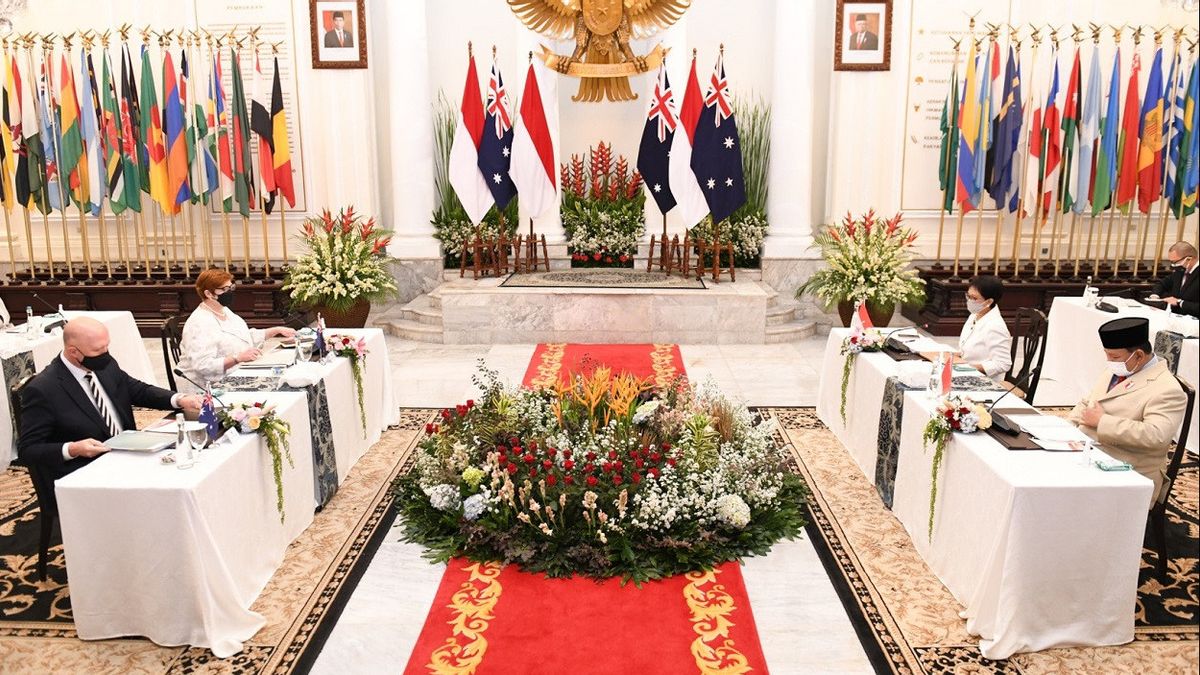 Réunion 2+2, L’Indonésie Et L’Australie Signent Quatre Accords Trilatéraux à La Défense 