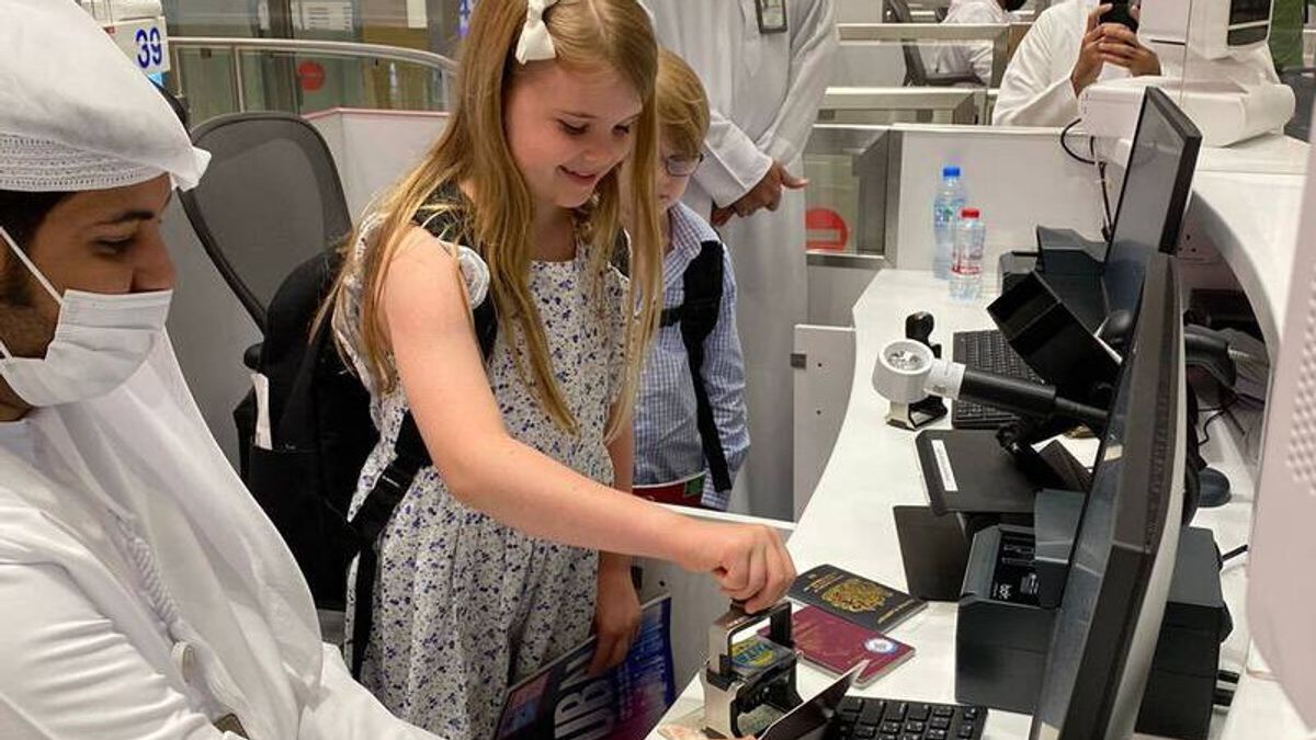 Lucky, These Two Kids Can Stamp Their Own Passports At Dubai Airport