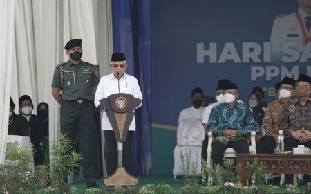 Tak Hanya Agama, Wapres Ma'ruf Amin Minta Santri Komplet Kuasai Ilmu Pengetahuan dan Teknologi