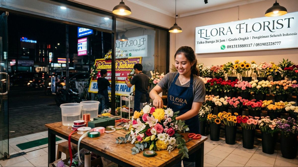 هل تحتاج إلى زهرة في منتصف الليل؟ Elora Florist ، حلول جاكرتا المهرجانات الموثوقة 24 ساعة