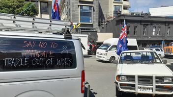 Ada Bendera Trump dan Kanada di Protes Anti-vaksin, PM Selandia Baru Ardern: Rasanya Seperti Protes Impor