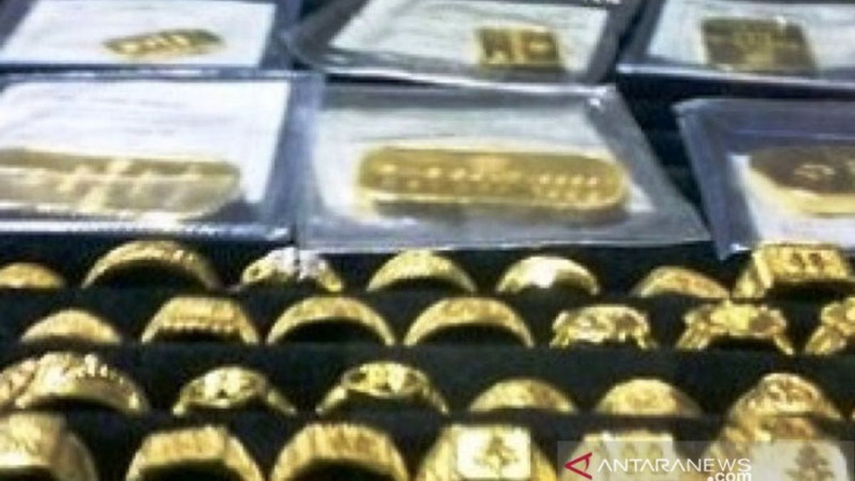Harga perhiasan emas di Palembang Senilai Rp5,125 juta per 6,7 Gram