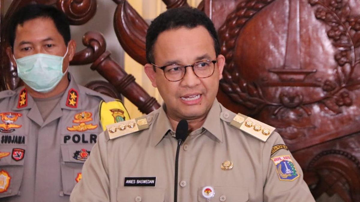 Anies Soutient Jakarta Quartier Général De La Police Masker Programme, Inspecteur Général Fadil