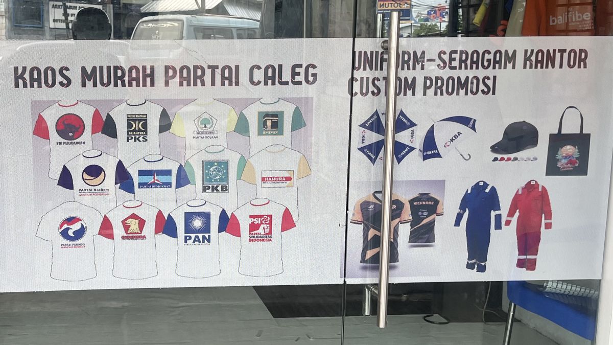 Takut Kena Tipu, Vendor Kaos Partai Selektif Terima Pesanan