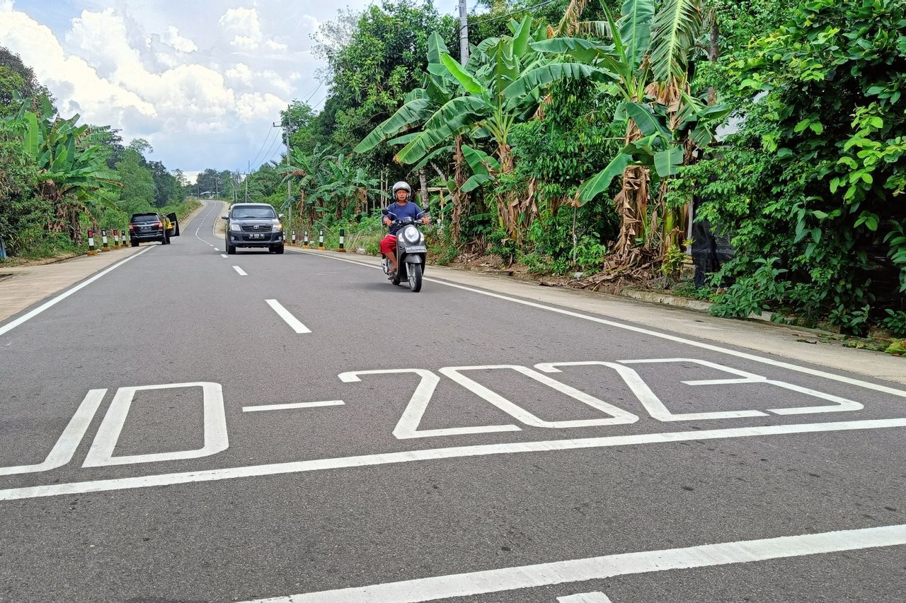 バンカ・ベリトゥン・ランプンの9つの地域道路が修復され、総予算は2,943億ルピアでした。