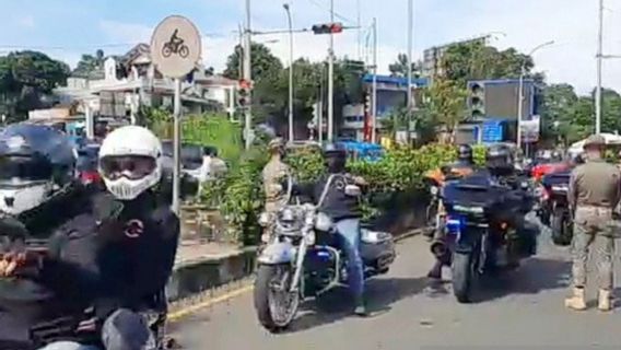 Three Big Motor Cycle Break Through The Odd-Even Be Sanctioned In Bogor