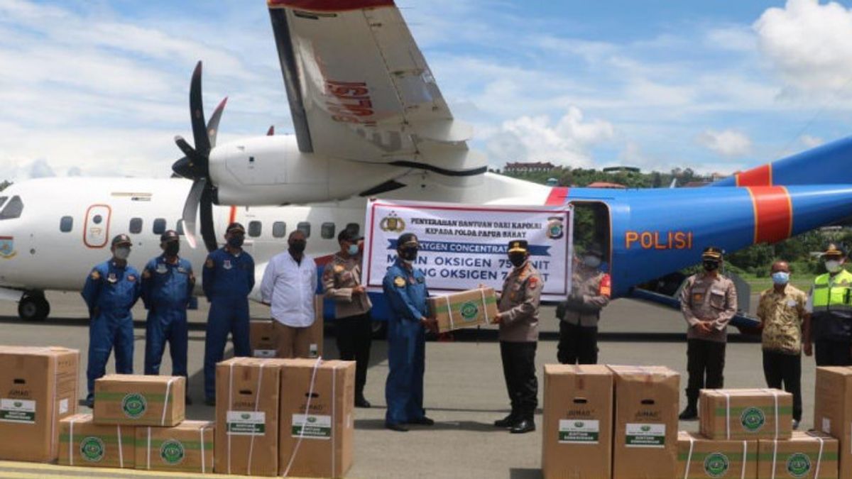 Kabar Baik, Papua Barat Terima Bantuan Oksigen dari Kapolri Sigit