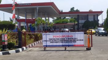 بسبب اهتزاز مع سائق شاحنة ، محطة وقود KM 6.5 Bengkulu تبيع مؤقتا الديزل من أجل السلامة