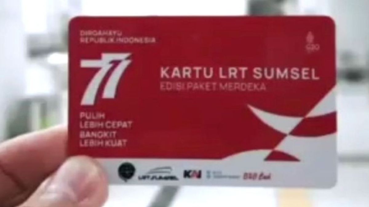 Palembang Residents Asked To Immediately Have Merdeka LRT Card, Limited Supplies!