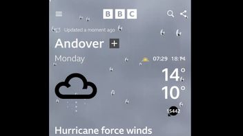 BBC Weather Application Wrongly Shows Wind Speed 18,995 Mph In The UK