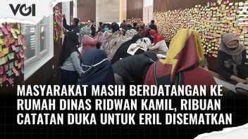 VIDEO: People Still Come To Ridwan Kamil's Official House, Thousands Of Condolence Notes For Eril Are Pinned