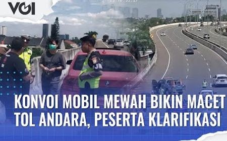 VIDEO: Konvoi Mobil Mewah Bikin Macet di Tol Andara, Peserta Klarifikasi