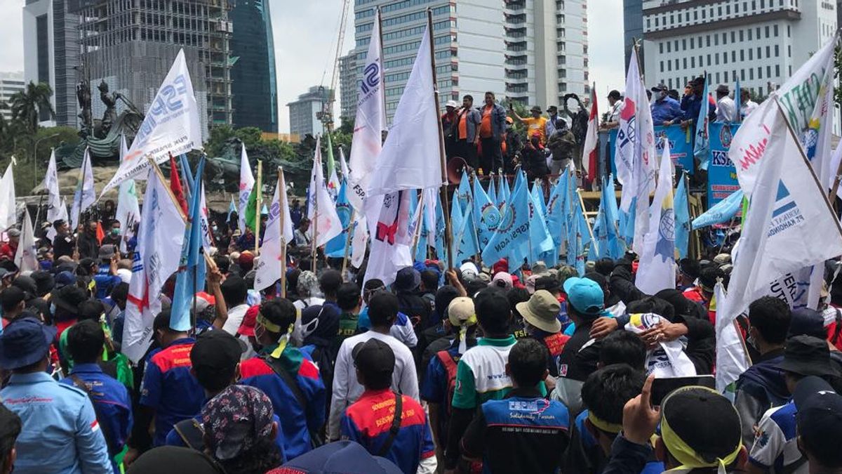 Will Demo Workers At The Acting Governor Office Of DKI Heru, UMP DKI 2023 Up 13 Percent