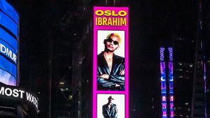 Reaksi Oslo Ibrahim Ketika Wajahnya Mejeng di Times Square New York