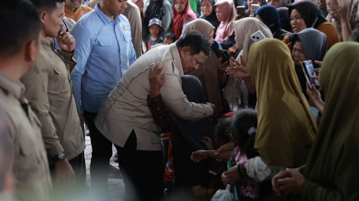 Cek Pengungsi di Bener Meriah Aceh, Prabowo: Bapak Ibu tidak Sendiri