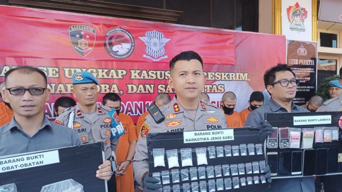 13 Narcotics Dealers Arrested In Cirebon In 2 Months, The Mode Some Use Cor Cement