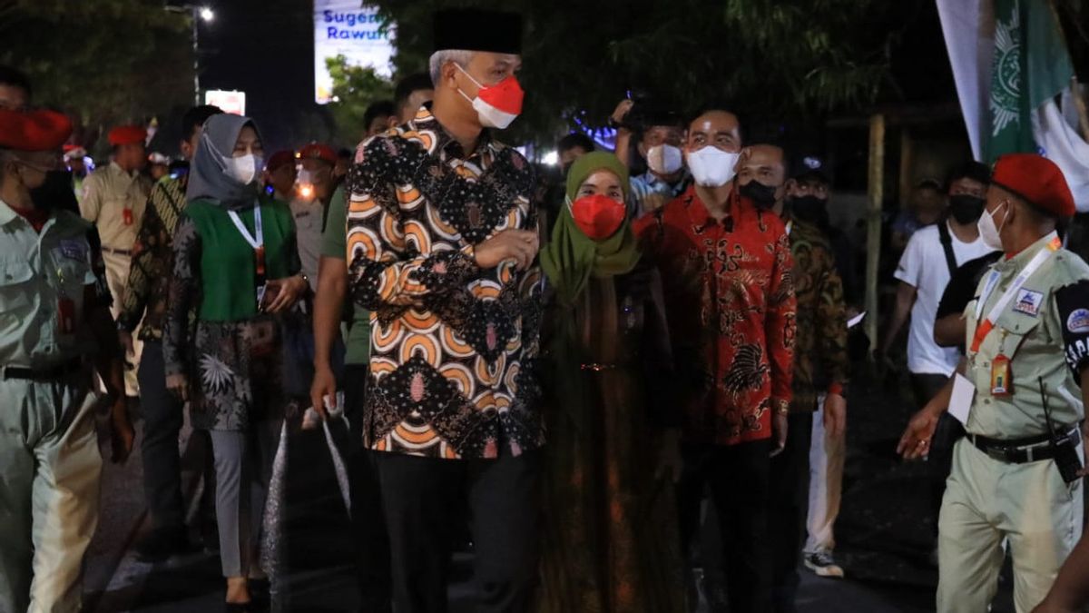 当Ganjar Pranowo参加Muhammadiyah Muktamar时，有“总统”的呼喊