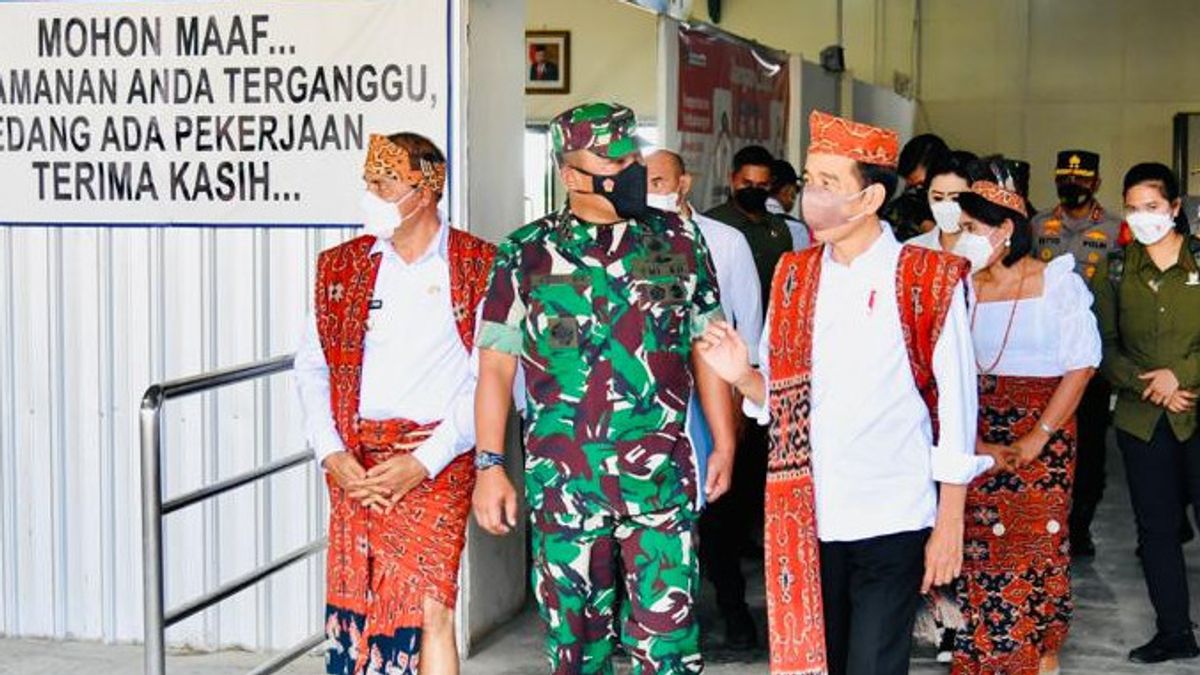 What Did Jokowi And The TNI Chief Of Staff Talk About At Umbu Mehang Kunda Airport?