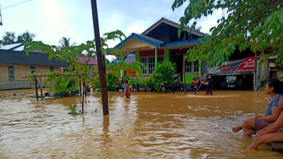 国の将来の首都の3つの村が浸水