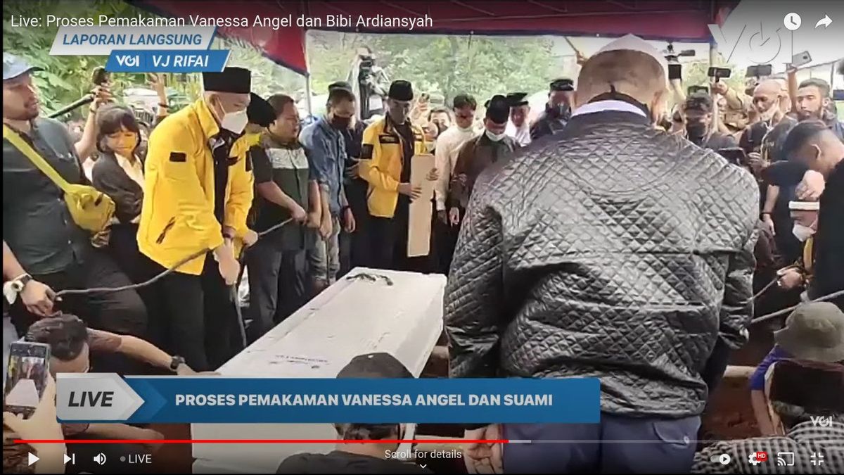 Pemakaman Vanessa Angel dan Bibi Ardiansyah Diiringi Rintik Hujan