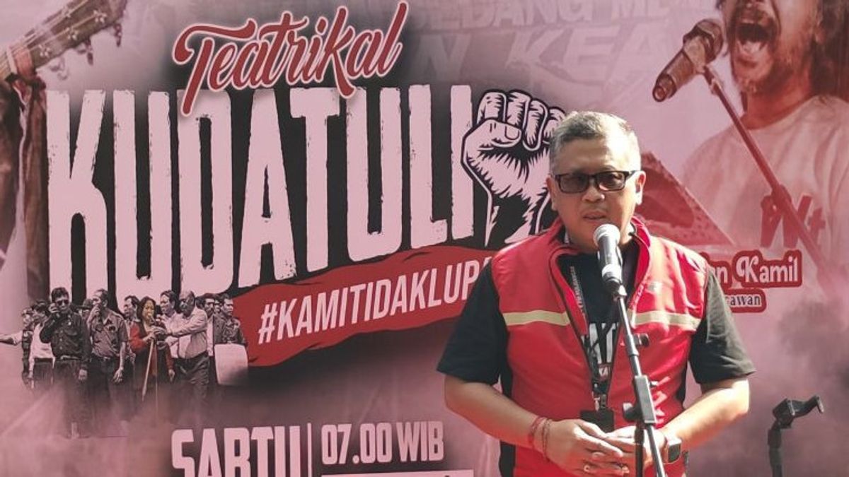 Hasto Kristiyanto Ajak Le cadre du PDIP soulève l’esprit de la lutte au commémoration de Kudatuli