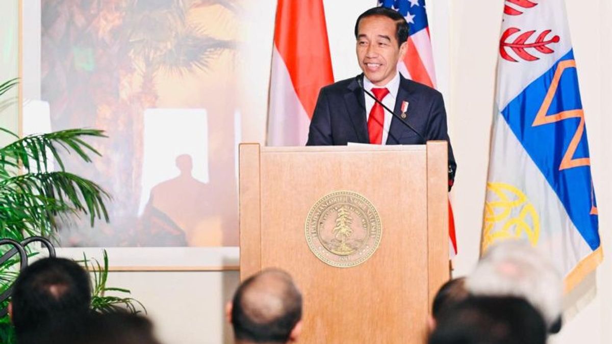 At Stanford University in the US, Jokowi Shows Off Indonesia's Achievements in Overcoming Climate Change With Energy Transition