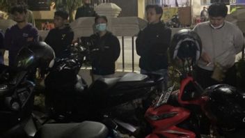 警察はサマリンダで数十台のワイルドレーシングバイクを確保