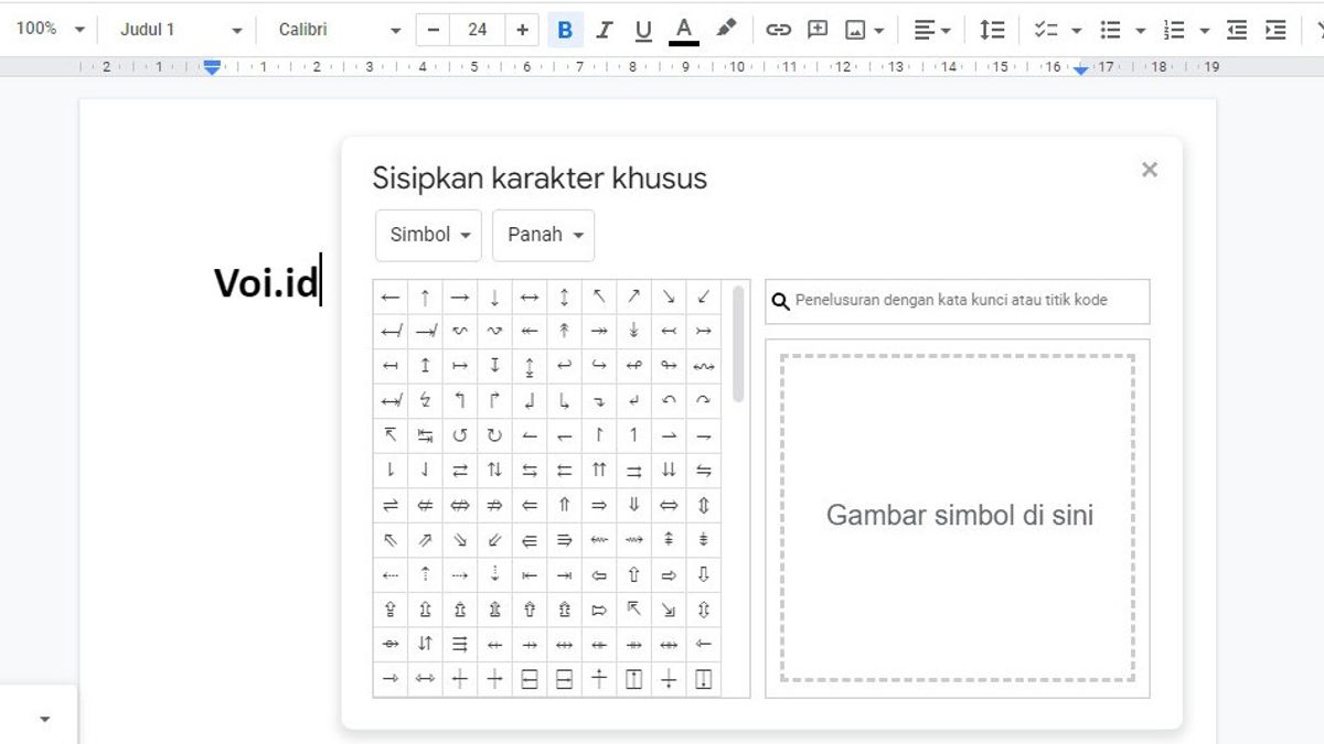 Gampang Banget, Begini Cara Menyisipkan Simbol ke Google Docs