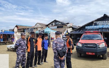 Upaya Pencarian Wisatawan Pantai Bagedur Lebak yang Tenggelam Digulung Ombak Dilanjutkan Besok