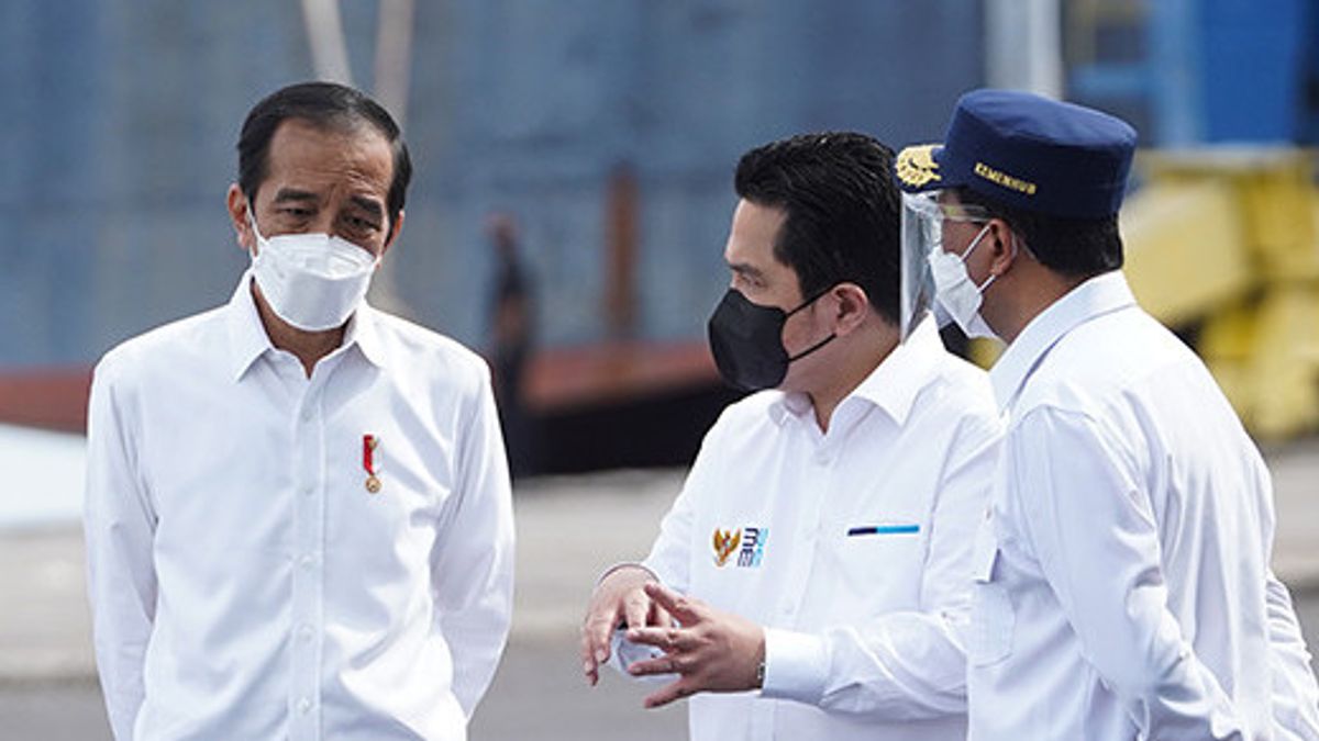 Jokowi 的目标是 2022 年 35.6 万亿卢比的国企股息， 埃里克 · 托希尔建议 Pmn Rp72.45 万亿