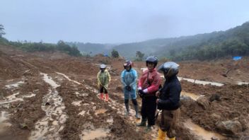    Ruas Jalan Tinggam Talamau Pasaman Barat Masih Tertimbun Longsor