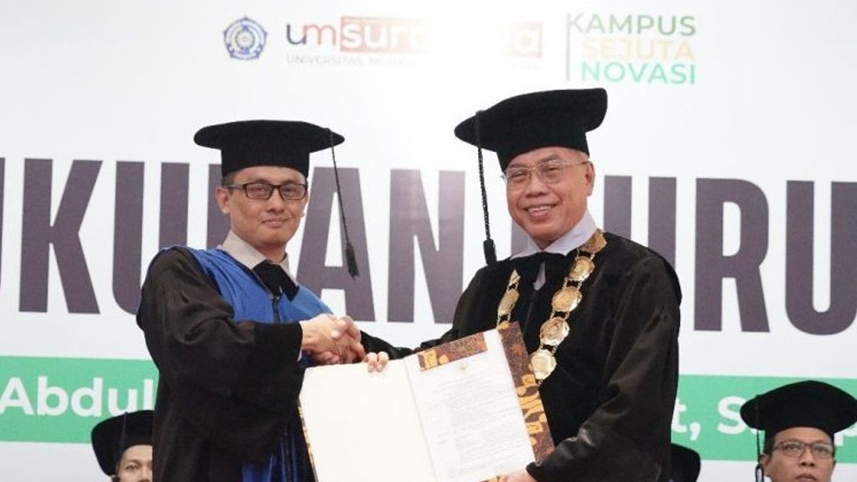 Muhammadiyah University Surabaya Has A New Professor
