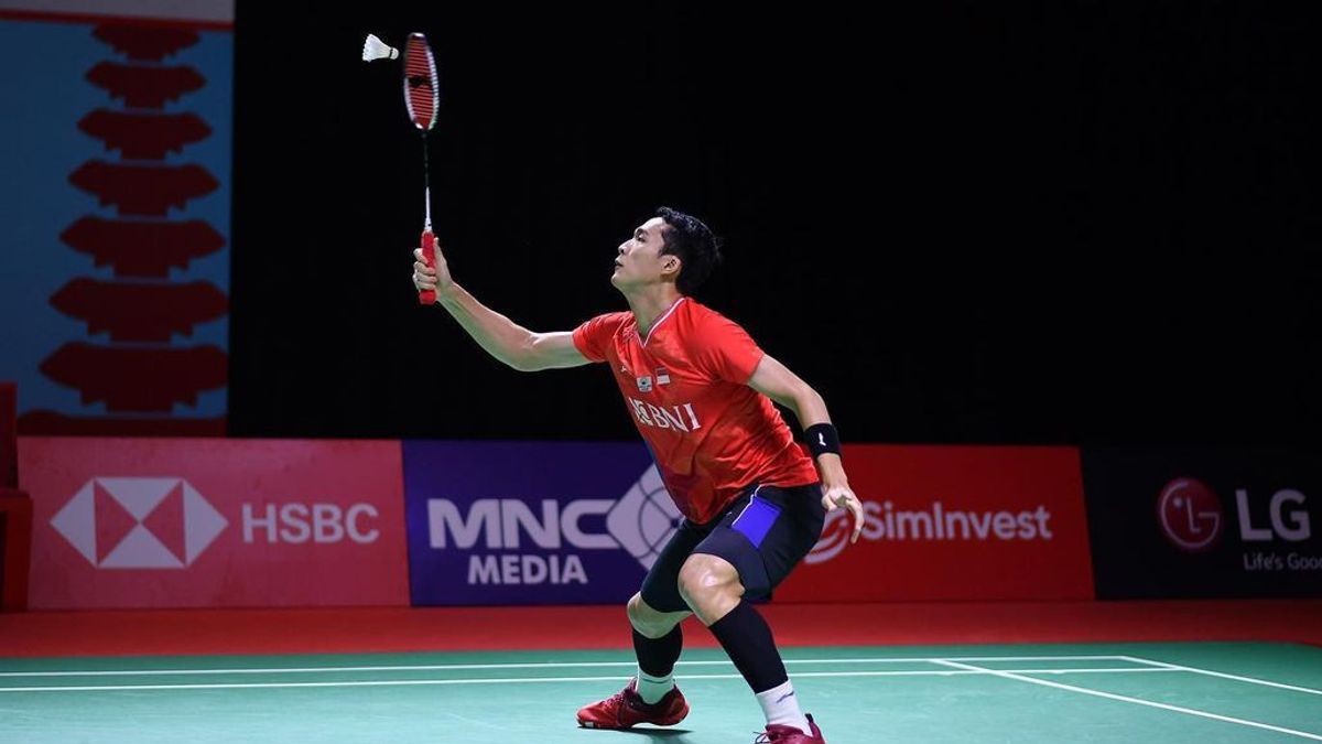  Ditekuk Zhao Jun Peng, Jonatan Christie Gagal ke Perempat Final Indonesia Open 2022