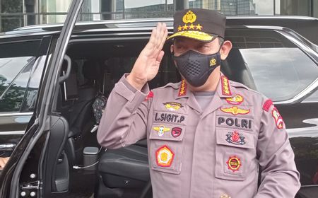 Sambangi KPK, Kapolri Jenderal Listyo Disambut Firli Bahuri