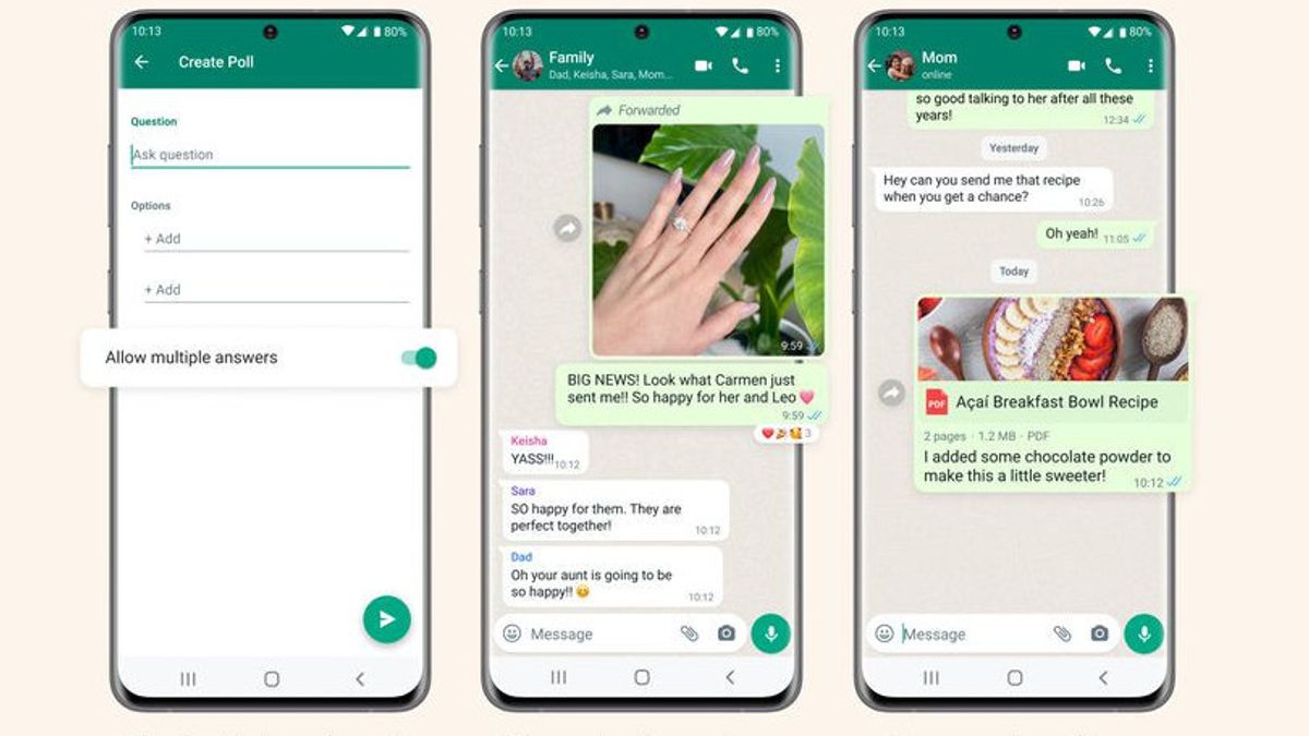 WhatsApp Launches Updates For Opinion Features And Information In Documents