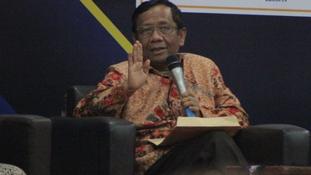 JK Mentions How To Criticize Jokowi Without Being Called By The Police, Mahfud MD Touched On The Kalla's Family Report