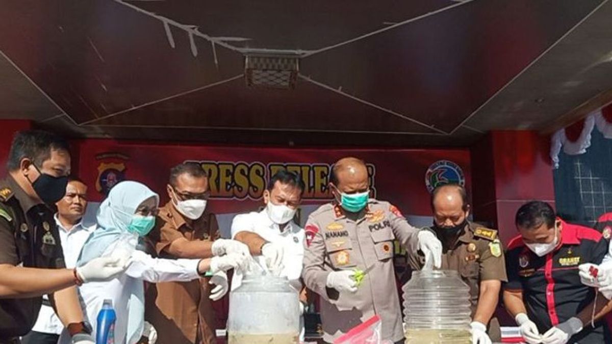 Central Kalimantan Police Destroys Four Kilograms Of Shabu Belonging To 26 Drug Suspects