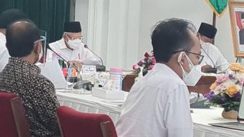 Au Bureau De Ridwan Kamil, Le Vice-président Ma’ruf Apporte De Bonnes Nouvelles, Le Gouvernement Augmente Le Budget De L’aide Sociale Pour Java Occidental