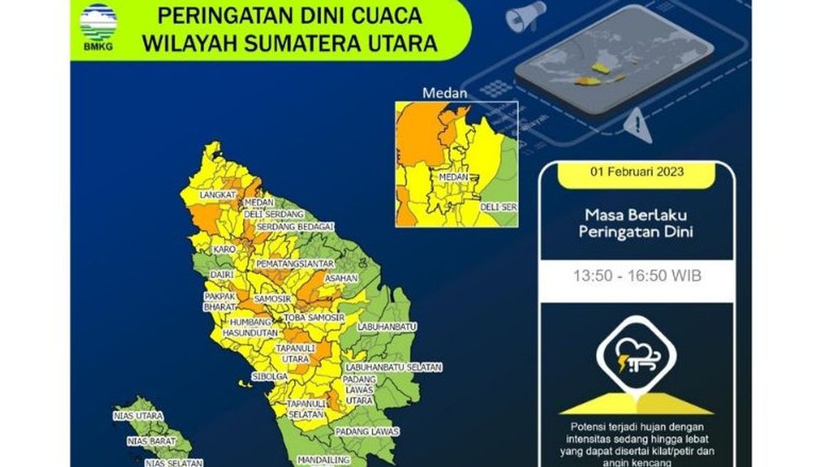 BPBD Sumut Ingatkan Masyarakat Waspada Banjir Dampak Hujan Lebat