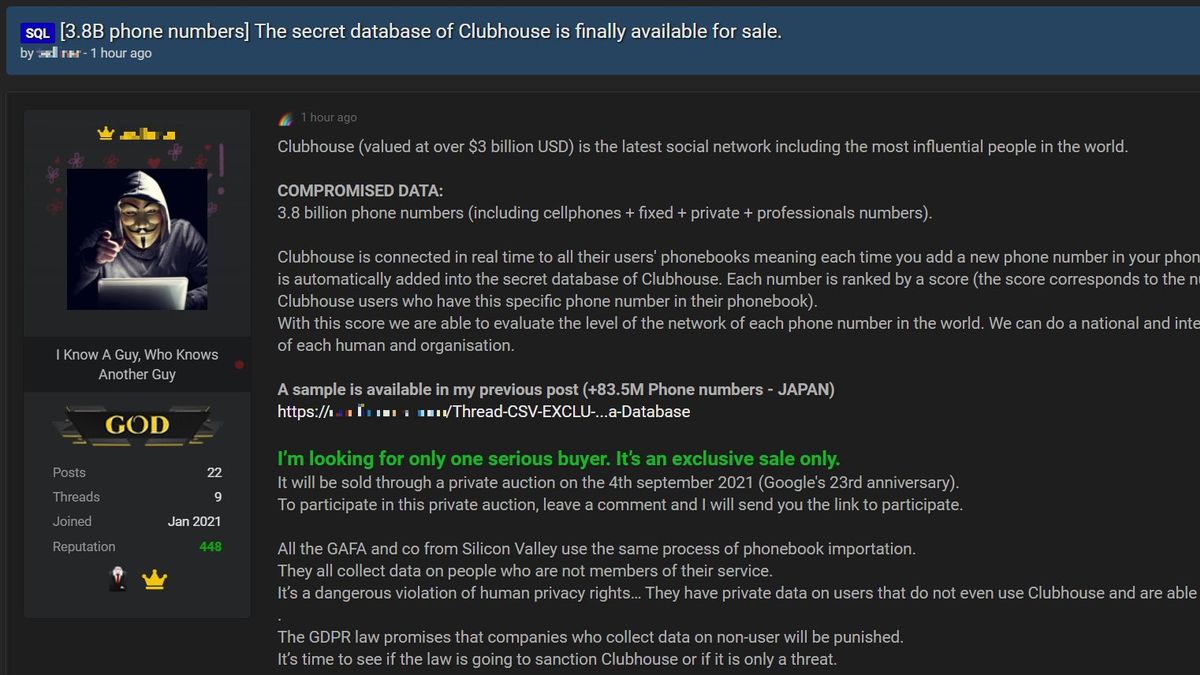 3.8 Billion User Phone Number Leaked On Dark Web, This Is Clubhouse's Response!