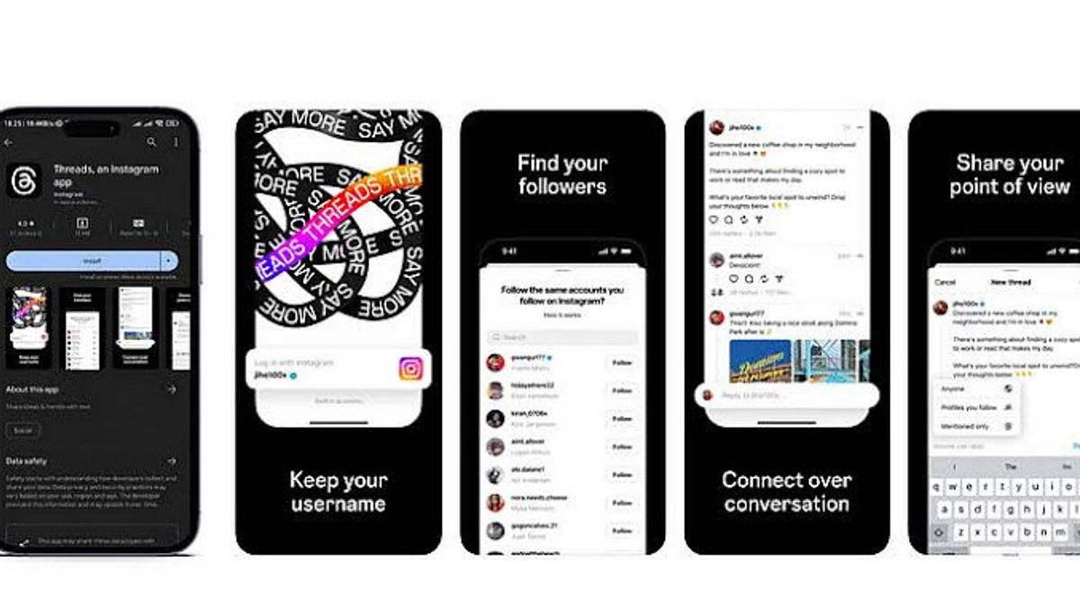 Threads Bawa Banyak Fitur Baru, Kini Bisa Bagikan Postingan Orang Lain Lewat DM Instagram