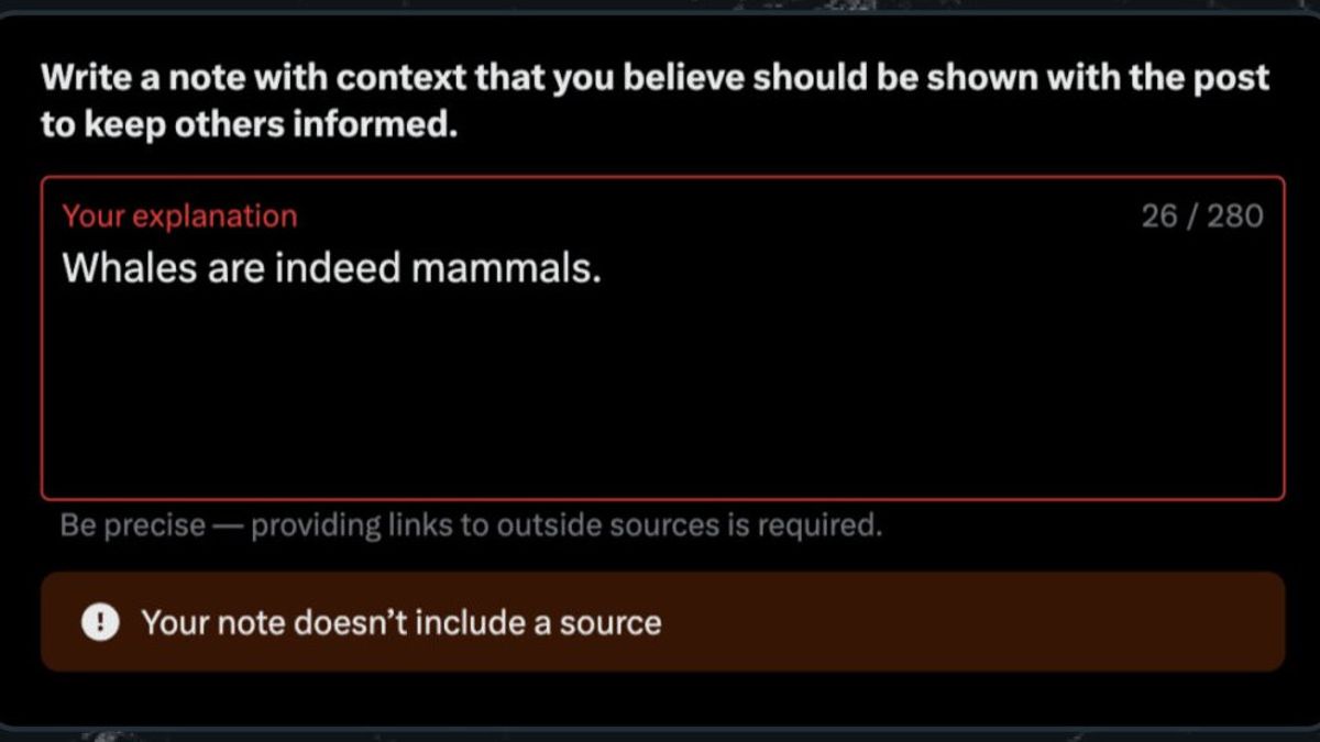 Kontributor Catatan Komunitas di Platform X Kini Wajib Tambahkan Sumber