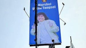 Viral Baliho "Marshel untuk Tangsel" dengan Logo Garuda, DPC Gerindra: Kalau Punya KTA, Tak Masalah