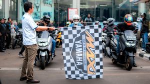 Intip Keseruan Puluhan Biker NMAX saat Gelar Satmori Keliling Jakarta