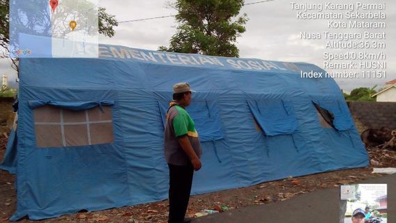 Anticipating Susulant Rob Floods In Mataram NTB, City Government Prepares Emergency Tents