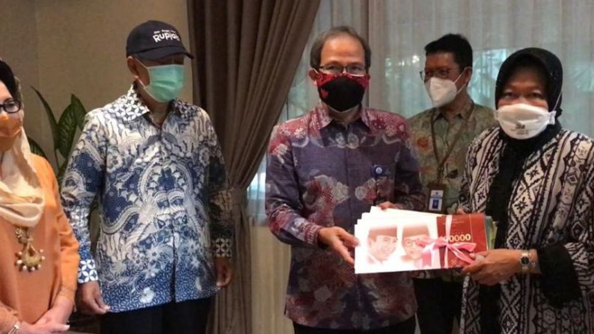 Risma Visits Heirs Of The Bung Karno Family For Permission To Use Photos Of The 2022 Rupiah Emissions
