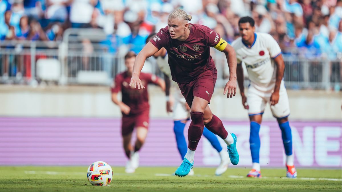 Erling Haaland sortant en hattrick, Man City bat Chelsea en match de pré-saison