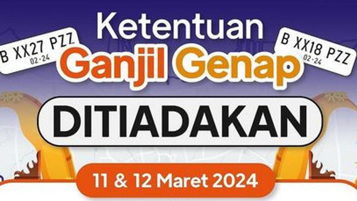 Libur Nyepi, Ganjil-Genap Tak Berlaku di Jakarta