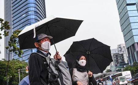 Cuaca Jakarta Hari Ini, Pagi Mendung dan Rabu Sore Hujan