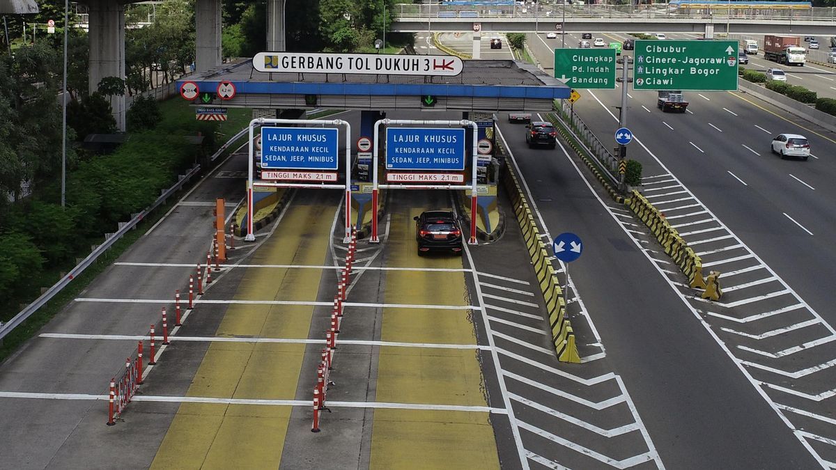 عطلة بانجانج ، يطبق Jasamarga Contraflow على طريق جاكرتا - سيكامبيك تول